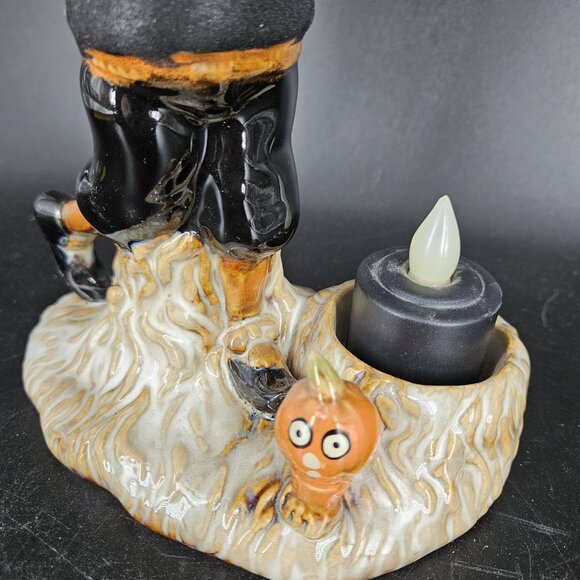 Yankee Candle Boney Bunch Golfer Tea Light Holder Halloween Skeleton Decor 2010 - Picture 4 of 16